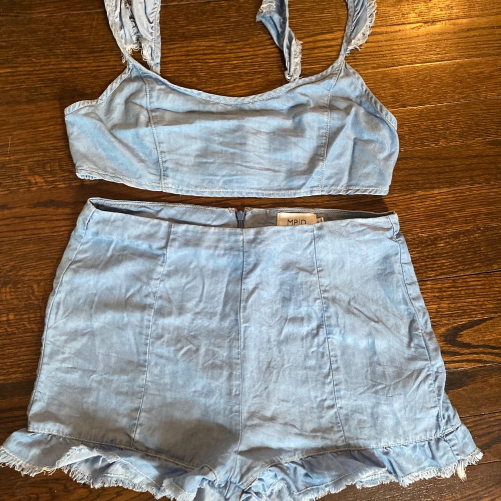 MP|D Denim 2 piece outfit from Revolve